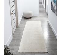 Desire Rugs Comfy Washable Low Pile Living Room Area Rug - Anti-slip Felt Backing Cream 060x200cm, Cream