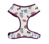 Comfy-Wear Adjustable Dog Harness - Puppaccino - Neck 34-42Cm / Chest 39-56Cm