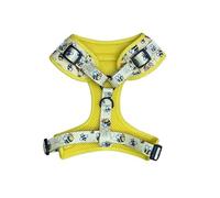 Comfy-Wear Dog Harness, Adjustable, Padded Neoprene, Extra Small, Bee Pattern, Metal D-Ring, Neck 26-36cm/Chest 34-46cm, Machine Washable