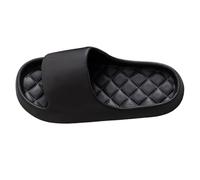 Comfy Wide Fit Flat Sandals for Women 2026 Non Slippers for Men Women Shower Slippers Very Lightweight Thick Sole Cushioning Soft Open Toe Sandals Womens White 4 Woman Sandal (Black,6)