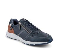 Comfy Zip & Lace Fasten Trainers - Navy Size 10