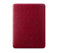 Comfyable 13 Inch Croc-Embossed Faux Leather Laptop Sleeve, Compatible with 13" MacBook Air M5 2026, MacBook Neo & MacBook Pro M2 2022, Slim Computer Case, Wine Red