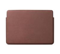 Comfyable 13 Inch Faux Leather Laptop Sleeve Case, Slim Protective Laptop Cover Compatible with MacBook Air M4 2025-2018 & MacBook Pro M2 2022 M1 2020-2016, Brown