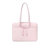 Comfyable 13 Inch Laptop Sleeve with Handle, Compatible with 13" MacBook Air M5 and Mac Neo, 14" MacBook Pro M5 Pro/Max 2026, Daily School Nylon Computer Bag, Cute Bow Design for Girls, Pink