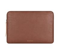 Comfyable Laptop Sleeve Compatible with 16 Inch MacBook Pro M5 Pro/Max A3428 A3429 M4 M3 M2 M1 2026-2019 & 15 Inch MBA (Loose Fit), Slim Protective PU Leather Bag Water-Resistant Case for Mac, Brown