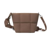 Comfyable Puffy Camera Bag, Soft Pillow Camera Shoulder Bag, Water-resistant Cute Compact Shooting Purse for Mirrorless DSLR SLR Women and Men, Mocha Brown