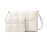 Comfyable Puffy Laptop Sleeve Set for MacBook, Rice, For 15" MBA / 16" MBP M4 M3 M2 M1