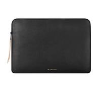 Comfyable Slim Laptop Sleeve 14 Inch Snugly Compatible with MacBook Pro 14-in M5 M4 M3 M2 M1 Pro/Max 2026-2021, PU Leather Bag Waterproof Cover Notebook Computer Case for Mac, Black
