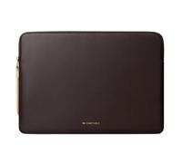 Comfyable Slim Laptop Sleeve 15 Inch Snugly Compatible with MacBook Air 15-in M5 2026 A3448 M4 M3 M2, PU Leather Bag Waterproof Cover Notebook Computer Case for Mac, Chocolate