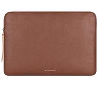 Comfyable Slim Laptop Sleeve 15 Inch Snugly Compatible with MacBook Air 15-in M5 2026 M4 A3241 M3 A3114 M2 2025-2023, PU Leather Bag Waterproof Cover Notebook Computer Case for Mac, Brown