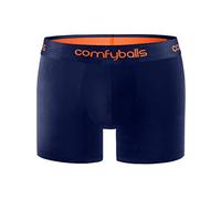 Comfyballs Men's Long Boxers Navy & Orange XXL