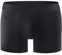 Comfyballs Mens No Show Cotton Long Boxer - Ghost Black - Large