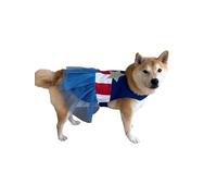 ComfyCamper 4th of July Dog Costume Cape America XS XXL USA Stripes Tutu Shirts Halloween Costumes, M