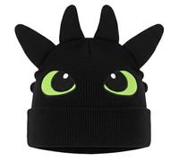 ComfyCamper Black Dragon Costume Beanie Hat - Womens Adults Women Mens Dragons Cosplay Halloween Costumes, Black, One Size