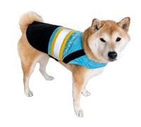ComfyCamper Blue and Black Delivery Costume for Dogs - Driver Mailman Post Office Cosplay Halloween Costumes, M