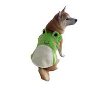 ComfyCamper Cute Frog Cape for Dogs - XS XXL Green Plush Pets Outfit Halloween Funny Costume Spring Easter, M