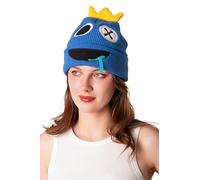 ComfyCamper Drooling Blue Monster Beanie Costume Hat Womens Men Teens Women Mens Monster Cosplay Halloween, Blue, One Size