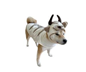 ComfyCamper Oxen Dog Costume - Viking Hat and Cape for Small Medium X Large Cosplay Halloween Costumes, Medium