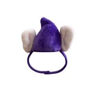ComfyCamper Purple Gnome Hat with Ears Costume for Dogs - XS XXL Headpiece Hats Dwarf Cosplay Halloween Costumes, XL