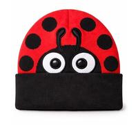 ComfyCamper Red Ladybug Beanie Costume Hat for Womens Lady Bug Beetle Animal Cosplay Hats Halloween Costumes, One Size