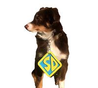 ComfyCamper SD Dog Halloween Costume Collar Tag for Small Medium Large Dog Puppy Puppies Cat Clip-On Pet Cosplay Outfit, Medium
