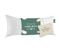 ComfyDown Decorative Throw Pillow Insert, Down and Feather Fill, 100% Cotton Cover, 233 Thread Count - Made in USA (12 X 36)