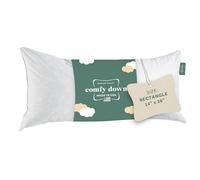 ComfyDown Decorative Throw Pillow Insert, Down and Feather Fill, 100% Cotton Cover, 233 Thread Count - Made in USA (14 X 36)