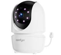 Comfyer Add-on Camera Baby Monitor BM01, Video Baby Monitor, 1080p FHD Resolution, Remote Pan Tilt Zoom, Two-Way Talk, Night Vision, Peace of Mind