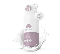 Comfyer Portable Bottle Warmer on The Go for Baby, Dual Heating Modes for Breast Milk & Water, Fast Heating and Long Battery Life 12000 mAh, 340 ml Capacity, for Car and Plane Travel