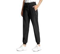 Comfyfit Jogging Pants for Men, StretchActive-Unisex Ultra High Stretch Quick Dry Pants (Black-Jogger,4XL)