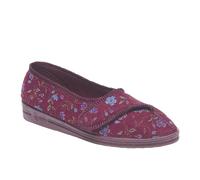 Comfyflux Diana Womens | Slippers | Wine Floral | UK Size 6