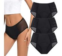 ComfyGuard Leak-Proof Panties, Leakproof Briefs for Over 60, Leakproof Panties for Women, High Waist Leak Proof Briefs (3Pcs,L)