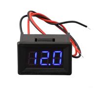 ComfyHarbor 0.36 Inch LED Digital DC Voltmeter, 2-Line Voltage Gauge, DC4.5V-30V Range, Red Green Blue Display for Business and Industrial Test Meters and Detectors(blue)