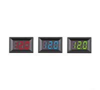 ComfyHarbor 0.36 Inch LED Digital DC Voltmeter, 2-Line Voltage Gauge, DC4.5V-30V Range, Red Green Blue Display for Business and Industrial Test Meters and Detectors(red)