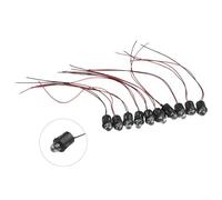 ComfyHarbor 10-Pack 12V 10mm Pre-Wired LED Bulbs, Water Clear Constant Light with 20cm Cable, For Ultra Bright 6000-8000 MCD for Garden Outdoor Decorative(Blue)