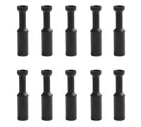 ComfyHarbor 10 Pack Nylon Pneumatic Blanking Push Fit Connector For 4-16mm Air Line Hose Tube, High Pressure Resistant PP Quick Seal Cap For Garden Watering Equipment, Black(14MM)