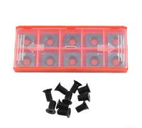 ComfyHarbor 10 Pieces Square Carbide Cutter Inserts 15x15x2 5mm With 150mm Radius Replacement Blades And Screws For Woodworking Planers And CNC Machines
