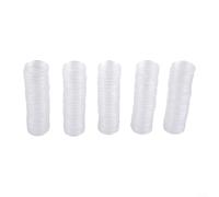 ComfyHarbor 100pcs Transparent Coin Capsules 25mm Plastic Coin Holders Cases Storage Boxes for Collectible Tokens Medals Badges, Clear Round Protective Containers for