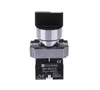 ComfyHarbor 10A 3 Position 2NO Maintained for toggle Selector Switch, for XB2-BD33C, On-Off-On Control, 600V AC, 45 Degree Rotation, Industrial Panel Mount Knob, Plastic and