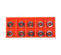 ComfyHarbor 10Pcs 12X2.5mm Round Carbide Inserts With 30° Cutting Angle And Countersink Hole For Ci3 Finisher Hollower Lathe Woodturning Tools And Woodworking Planers
