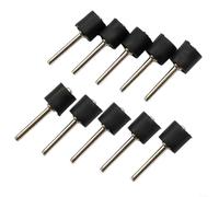 ComfyHarbor 10Pcs Sanding Drum Kit, Aluminum Oxide Abrasive Sleeves with Rubber Mandrels for Rotary Tools, Polishing Metal Wood Amber for sculpture DIY Finishing Small Big(Big rod)