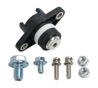 ComfyHarbor 150A Round Brass Binding Post Terminal Block Featuring PA66 Flame Retardant Material, M8 Screw, IP40 Protection For Energy Storage Applications, Red Or Black Single Piece(Black)