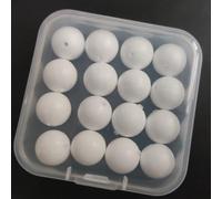 ComfyHarbor 16pcs Carp Fishing Floats Beads Foam Balls Bright Floating Bait,for Coarse Match Pole Fishing Tackle 12mm Diameter Ultra-Light Buoyant Stopper(white)
