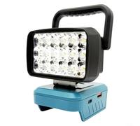 ComfyHarbor 18 LED Portable Work Lights, 1500 Lumens Spotlight With USB-C Charging, Compatible With M-Brand 18V/20V Batteries, Ergonomic Handle For Workshop And Outdoor Use(MT-USB-Type-C)