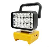 ComfyHarbor 18 LED Portable Work Lights, 1500 Lumens Spotlight With USB-C Charging, Compatible With M-Brand 18V/20V Batteries, Ergonomic Handle For Workshop And Outdoor Use(DW-USB-Type-C)