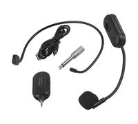 ComfyHarbor 2.4G Wireless Microphone Headset And Handheld Set With 160Ft Transmission Range, Rechargeable Battery, Low Interference, For Loudspeakers, PA Systems, Teaching