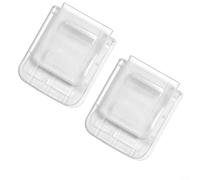ComfyHarbor 2-Pack Battery Dust Cover For A3/2106, Transparent Plastic Protective Case With Waterproof And Oil-Resistant Design, Lightweight Fit For Lithium Power-Tool Batteries