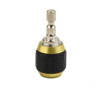 ComfyHarbor 2-Pack Quick Change Drill Bit Adapter, 50mm 1/4 Inch Hex Shank Converter with Anti-Slip Round Handle for Electric Drills and Screw Extractors, Carbon Steel