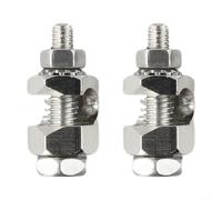 ComfyHarbor 2-Pack Solar Grounding Lugs, Tinned Copper Hex Fasteners For PV Panel Frame For EARTHING, Compatible With 0.8-4.5mm Modules And 6-14 AWG Wire