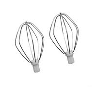 ComfyHarbor 2 Pack Stainless Steel Wire Whips for Mixer, Rust-Resistant Beaters for Cream Eggs Batter, Dishwasher Safe Kitchen Attachment for Holiday Baking